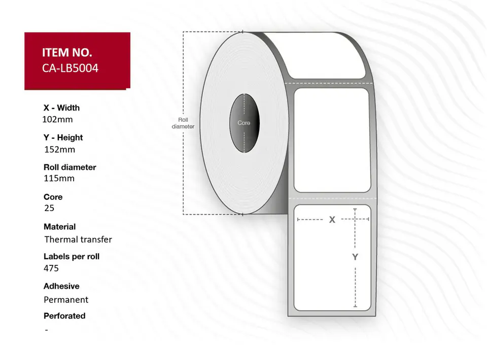 ⁨Capture Label 102x152, Core 25,⁩ w sklepie Wasserman.eu