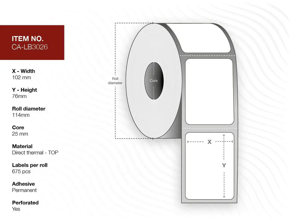 ⁨Capture Label 102x76, Core 25,⁩ w sklepie Wasserman.eu