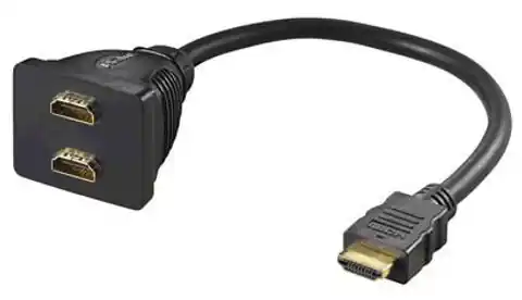 ⁨MicroConnect HDMI 19M - 2X HDMI 19F⁩ w sklepie Wasserman.eu