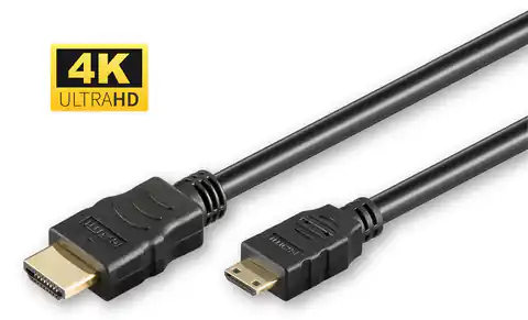 ⁨MicroConnect HDMI High Speed mini cable, 1m⁩ w sklepie Wasserman.eu