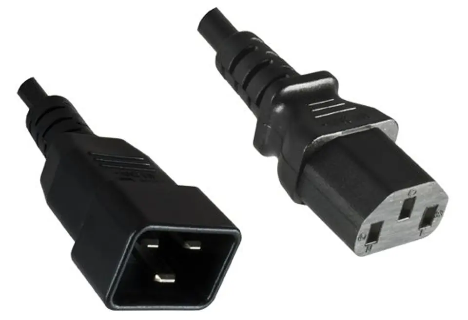 ⁨MicroConnect PowerCord C13-C20 0.5M Black⁩ w sklepie Wasserman.eu