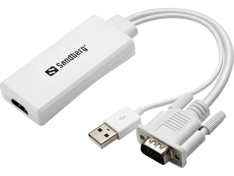 ⁨Sandberg VGA+Audio to HDMI Converter⁩ w sklepie Wasserman.eu