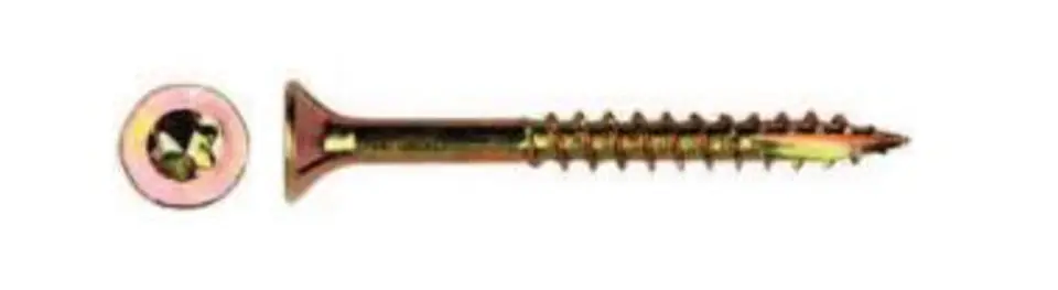 ⁨WKRĘT DO DREWNA OCYNK ŻÓŁTY NA TORX 6.0*200MM T30⁩ w sklepie Wasserman.eu
