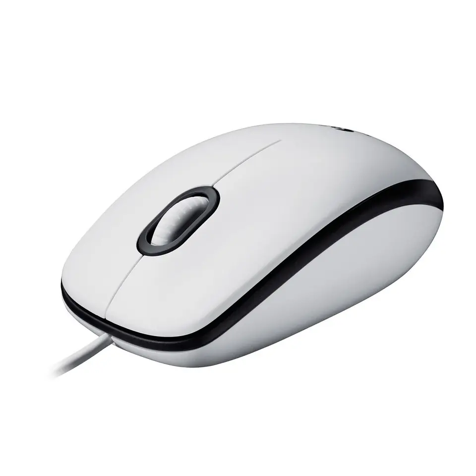 ⁨Logitech M100, Corded mouse, White⁩ w sklepie Wasserman.eu