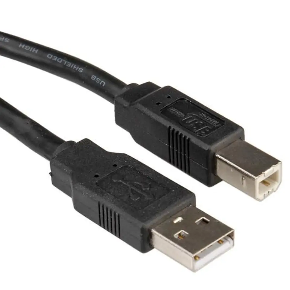 ⁨Roline Usb 2.0 Cable, Type A-B 0.8 M⁩ w sklepie Wasserman.eu