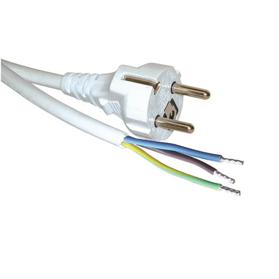 ⁨Roline Power Cable White 5 M Cee7/7⁩ w sklepie Wasserman.eu