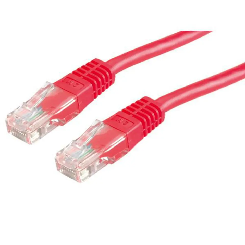 ⁨Value Utp Patch Cord, Cat.6, Red⁩ w sklepie Wasserman.eu