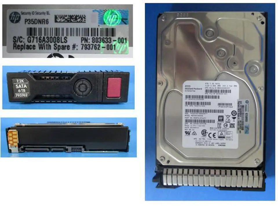 ⁨Hewlett Packard Enterprise DRV HD 6TB 6G 7.2K 3.5 SATA⁩ w sklepie Wasserman.eu