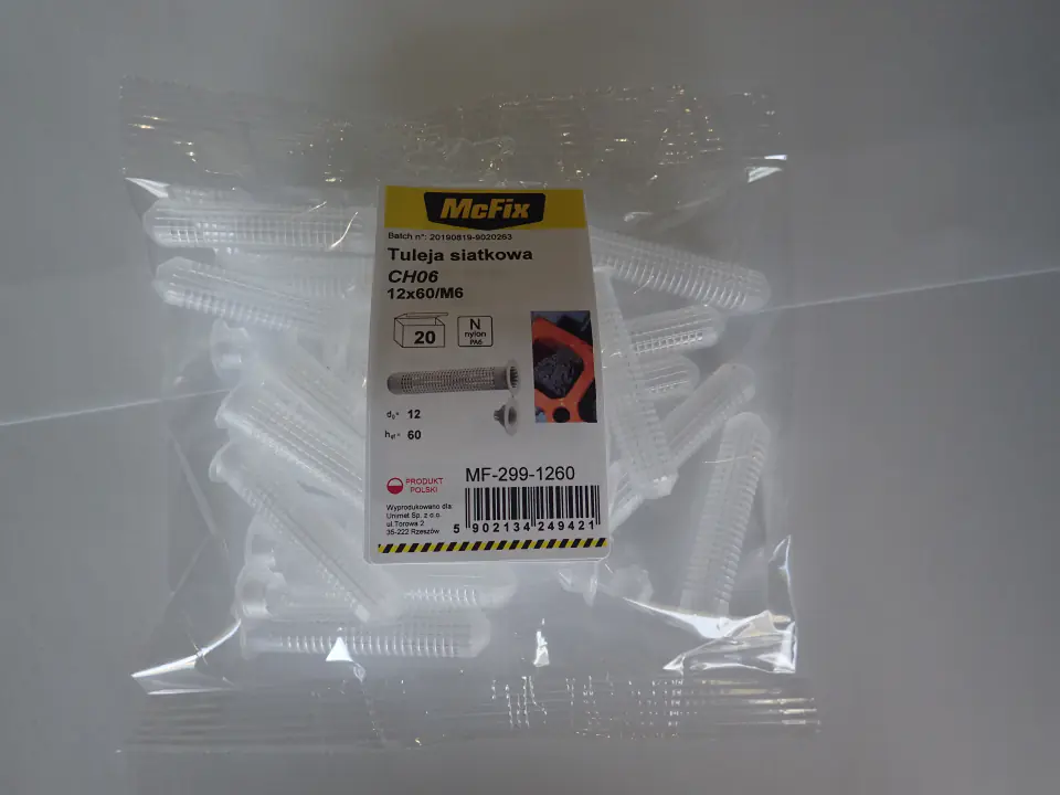 ⁨PLASTIC MESH SLEEVE FOR RESINS 12*60MM 20PCS⁩ at Wasserman.eu