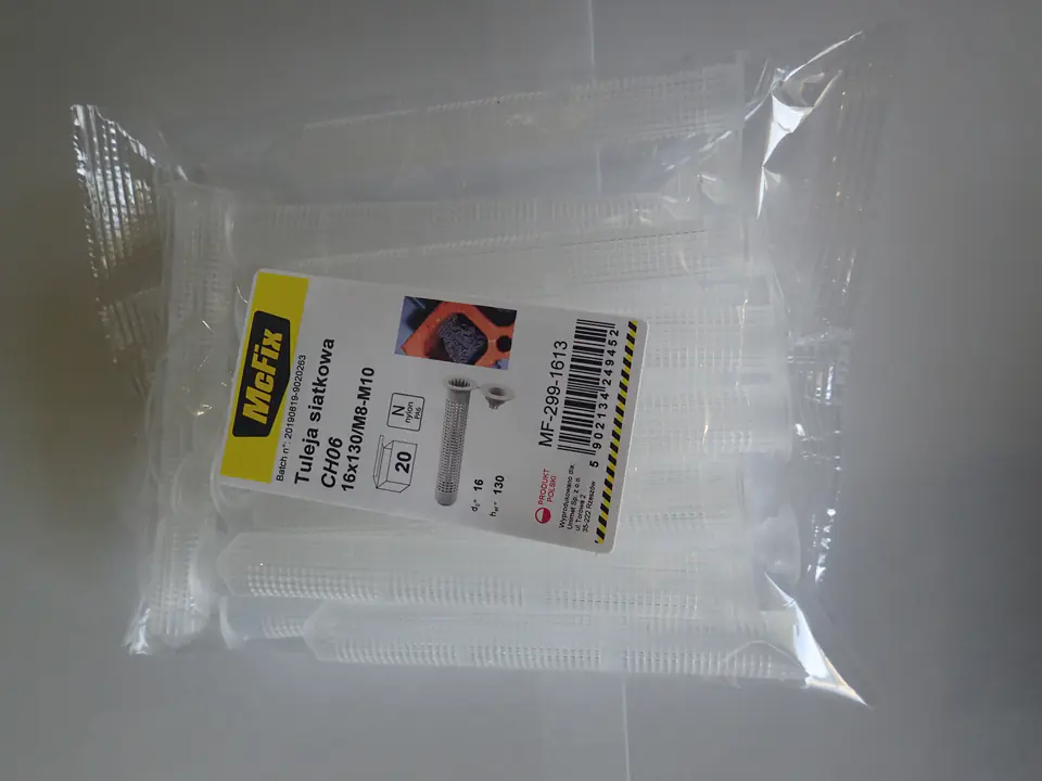 ⁨PLASTIC MESH SLEEVE FOR RESINS 16*130MM 20PCS⁩ at Wasserman.eu