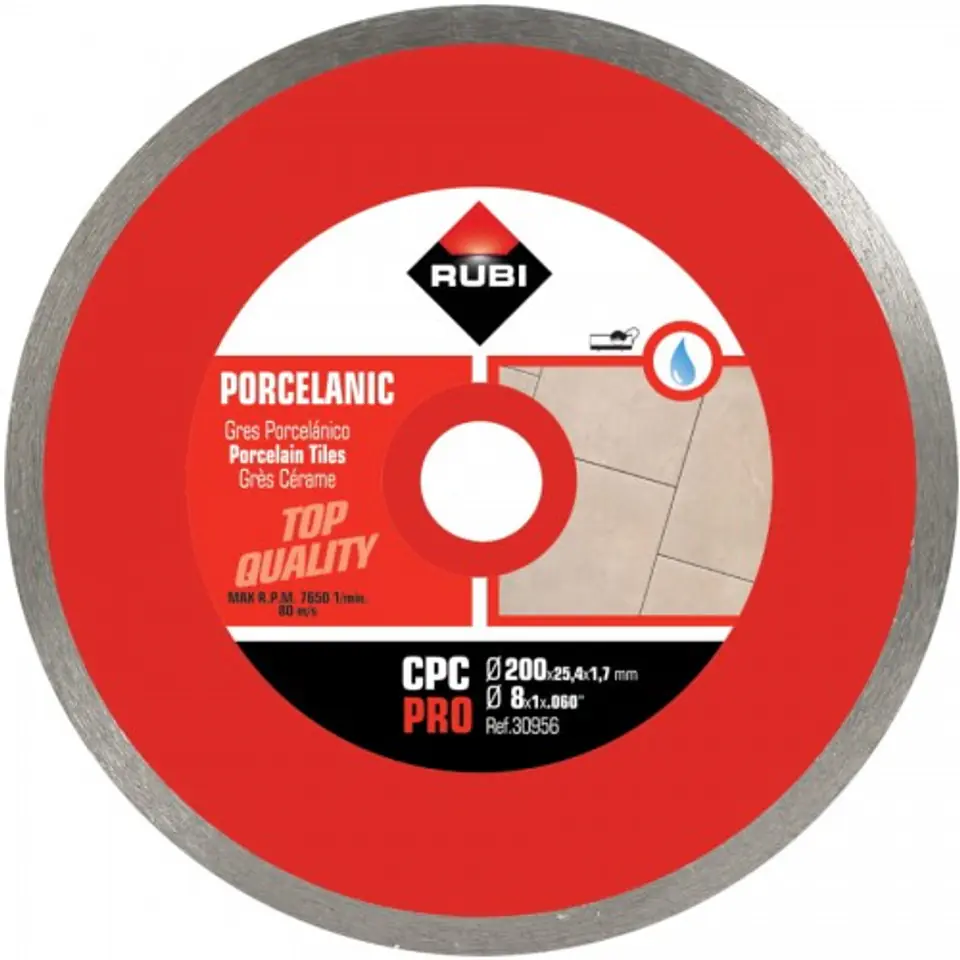 DIAMOND BLADE FOR PORCELAIN STONEWARE CPC 200 PRO at Wasserman.eu