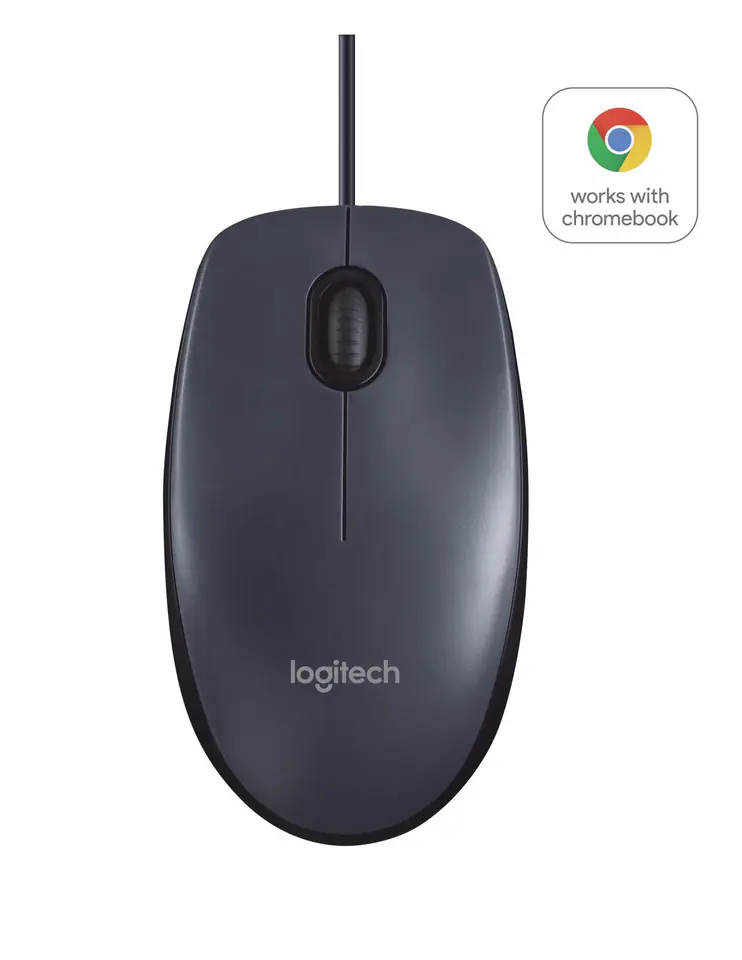 ⁨Logitech M100, Corded mouse,Black⁩ w sklepie Wasserman.eu