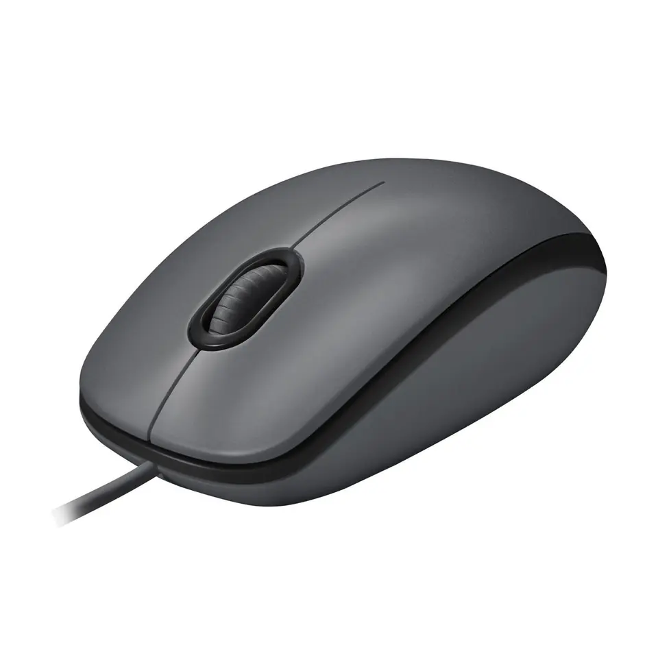 ⁨Logitech M100, Corded mouse, Black⁩ w sklepie Wasserman.eu