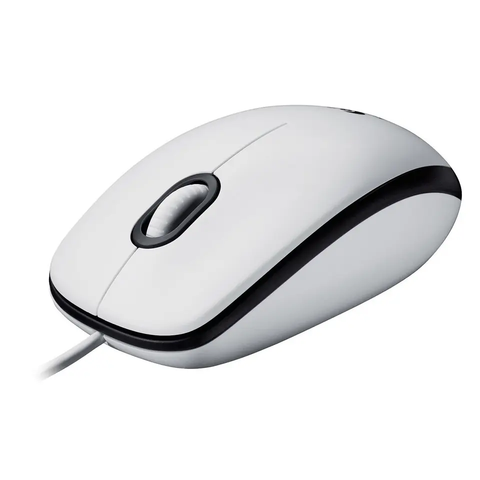 ⁨Logitech M100, Corded mouse, White⁩ w sklepie Wasserman.eu