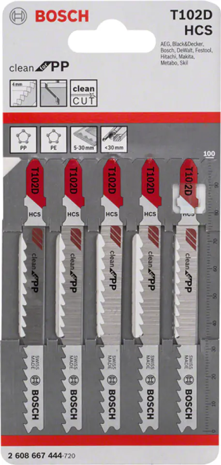 ⁨JIG SAW BLADE T102D 5PCS.⁩ at Wasserman.eu