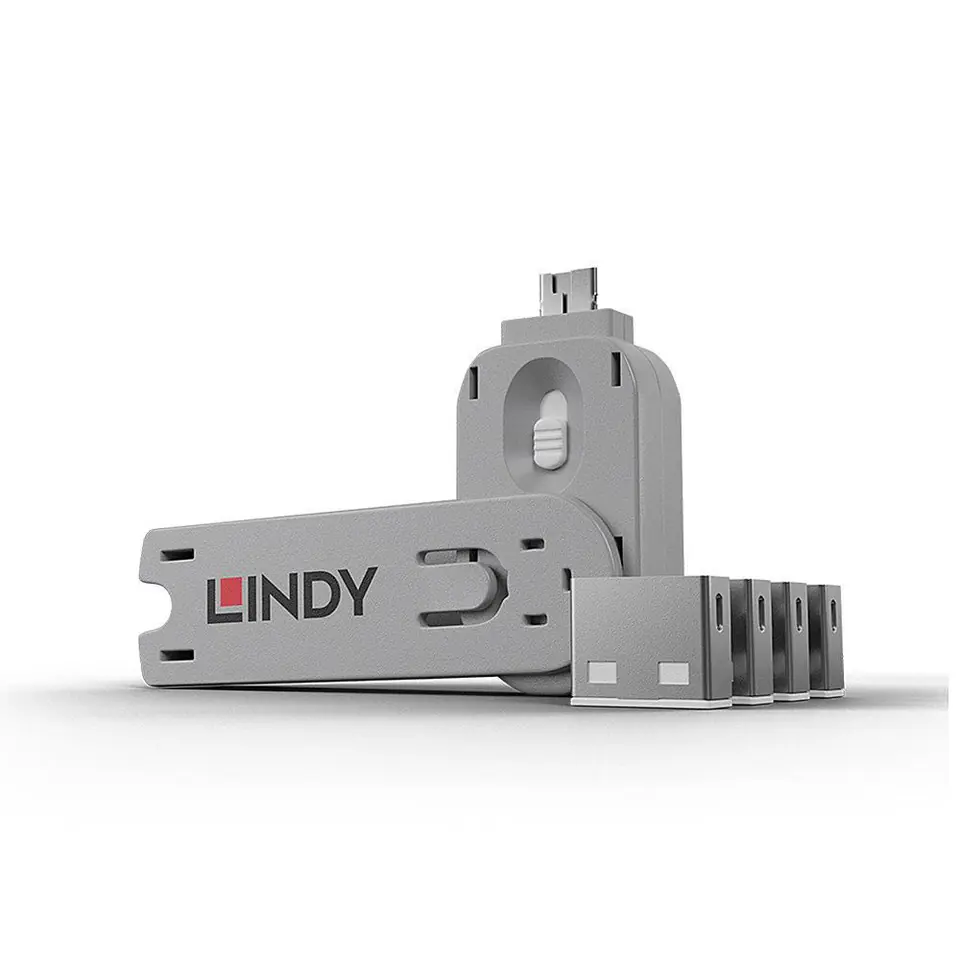 ⁨Lindy USB Port Blocker  Pack w 4 Wht⁩ w sklepie Wasserman.eu