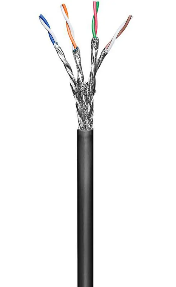 ⁨MicroConnect S/FTP CAT6 Outdoor 100m, Black⁩ w sklepie Wasserman.eu