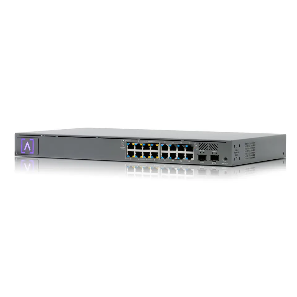 ⁨Alta Labs S16-POE network switch Managed Gigabit Ethernet (10/100/1000) Power over Ethernet (PoE) 1U Grey⁩ at Wasserman.eu