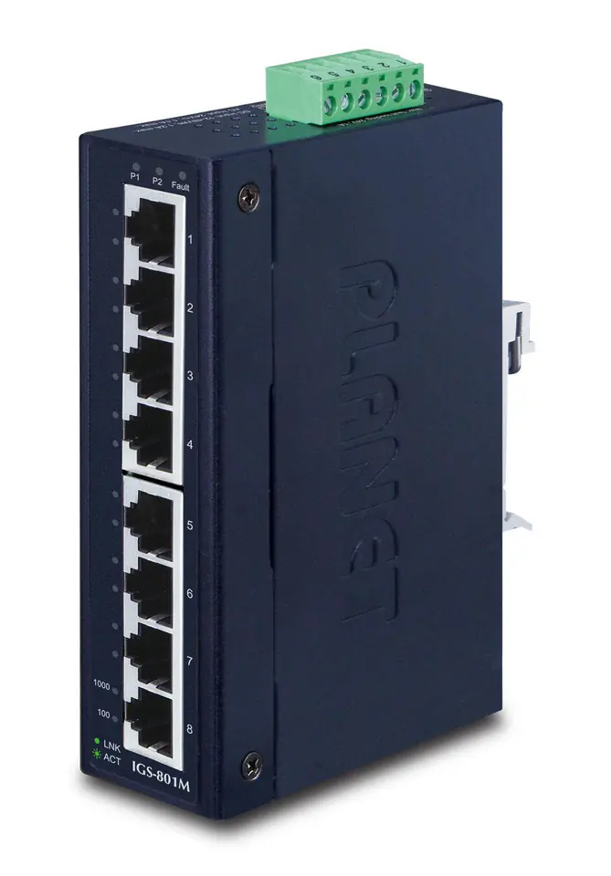 ⁨PLANET IGS-801M network switch Managed L2/L4 Gigabit Ethernet (10/100/1000) 1U Blue⁩ at Wasserman.eu