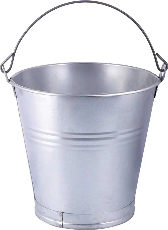 ⁨GALVANIZED SHEET BUCKET 10 LITERS⁩ at Wasserman.eu