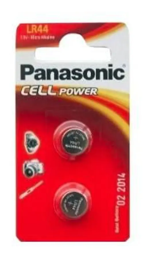 ⁨Alkaline battery LR-44 / AG13 1,5V /blister 2pcs/⁩ at Wasserman.eu