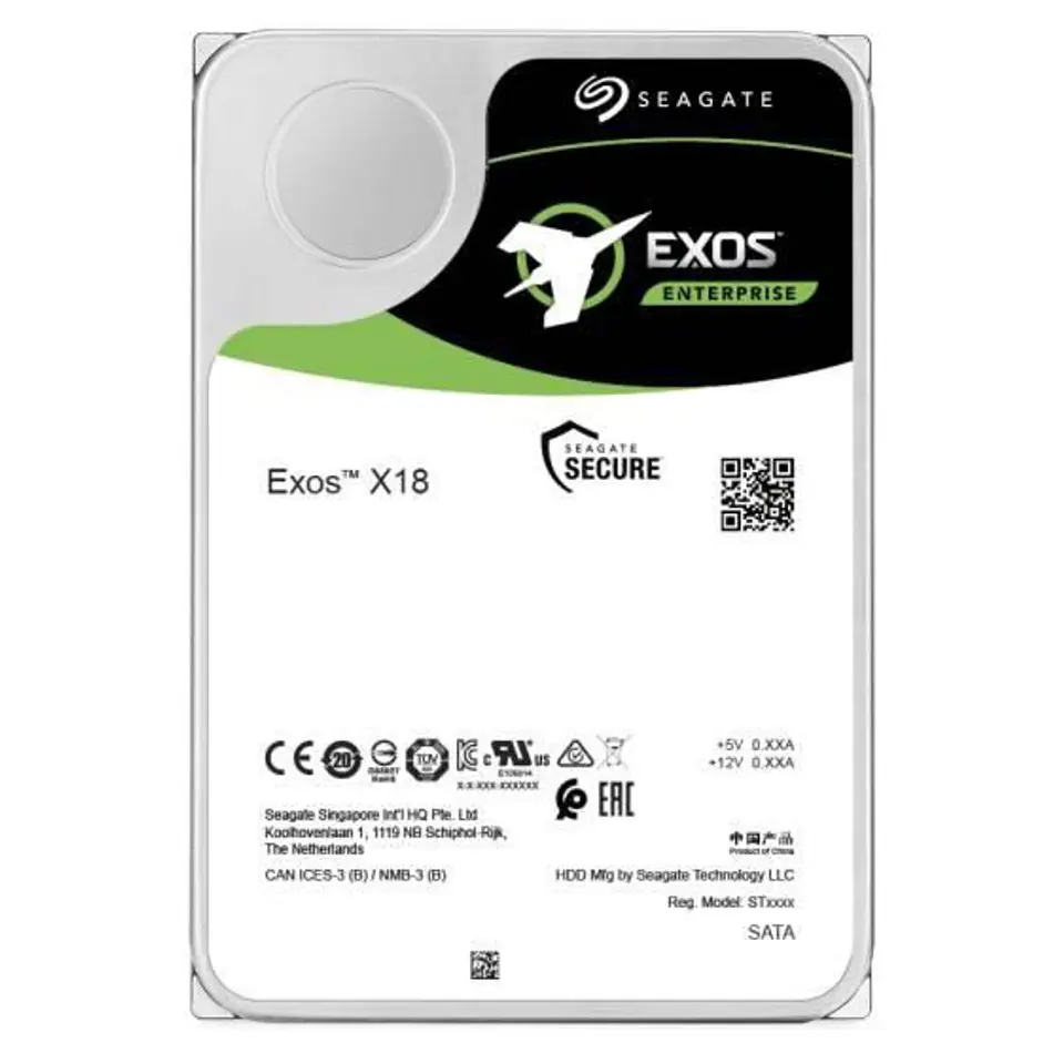 ⁨Seagate Exos X18 14TB HDD SATA⁩ w sklepie Wasserman.eu