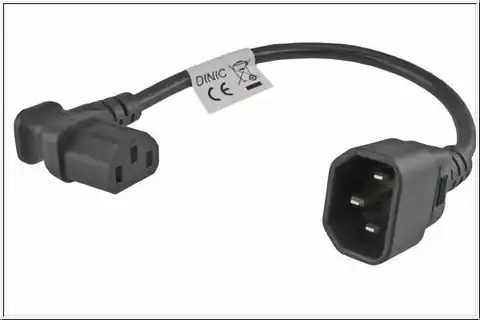 ⁨MicroConnect Power adapter C13 C14 angled⁩ w sklepie Wasserman.eu