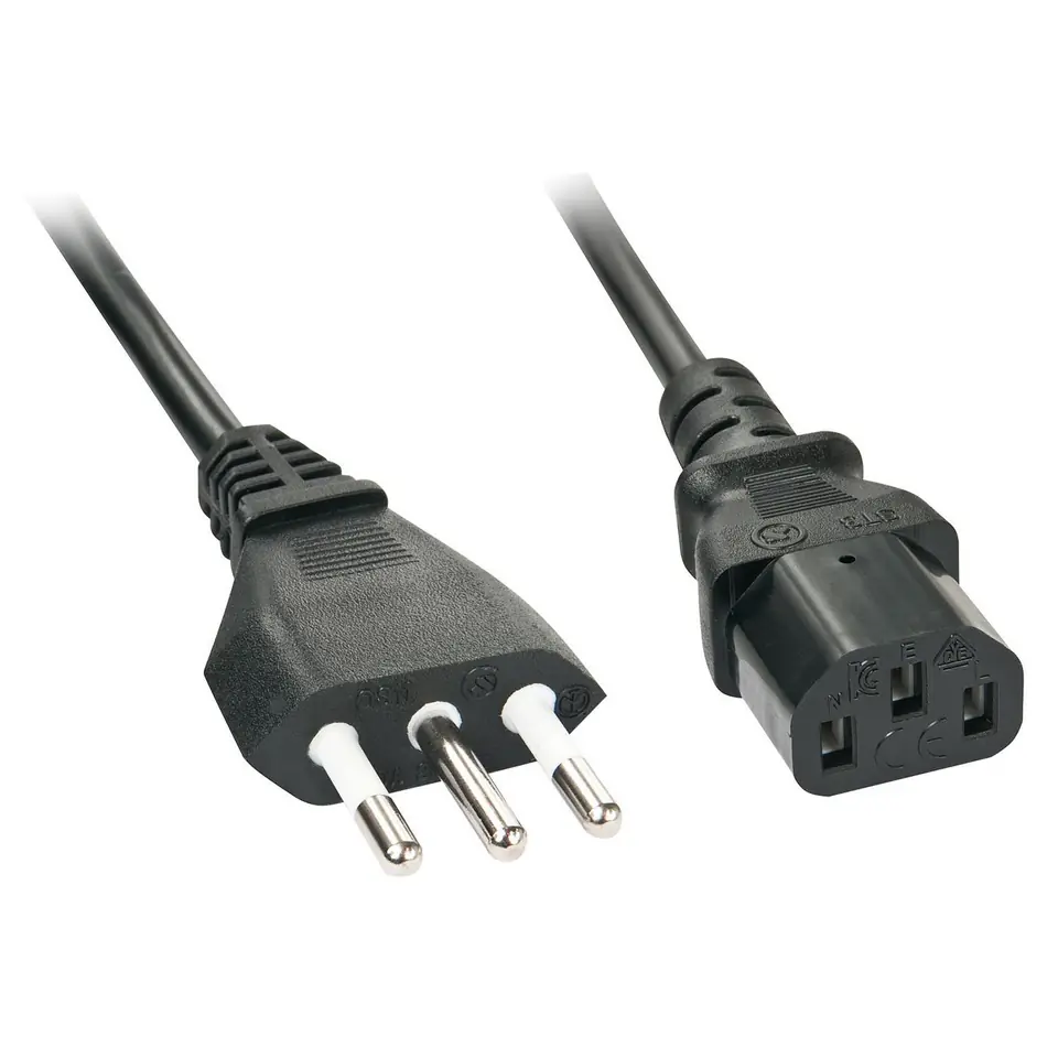 ⁨Lindy Power Cable Black 2 M Cei⁩ w sklepie Wasserman.eu