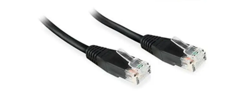 ⁨MicroConnect U/UTP CAT6 0.5M Black PVC⁩ w sklepie Wasserman.eu