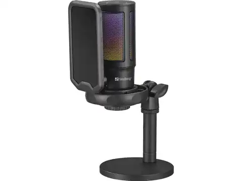 ⁨Sandberg Streamer USB Microphone RGB⁩ w sklepie Wasserman.eu
