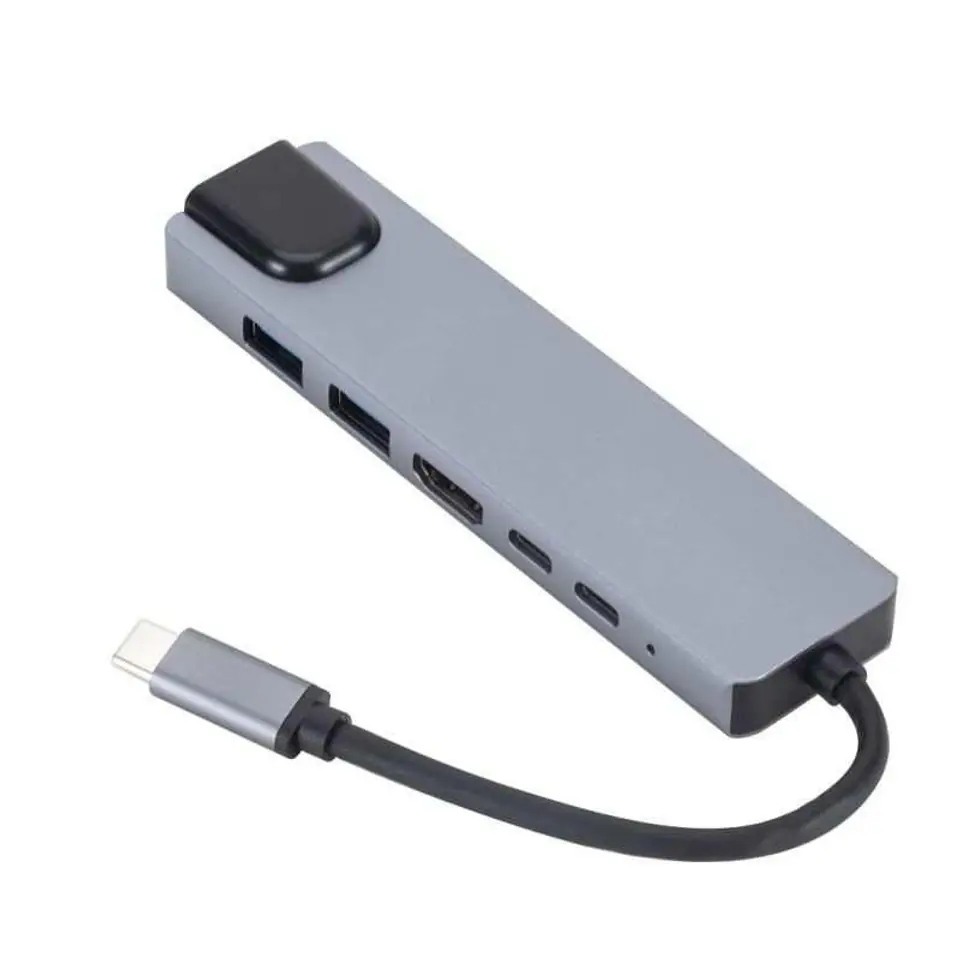 ⁨eSTUFF USB-C 6-in-1 Mobile Hub⁩ w sklepie Wasserman.eu