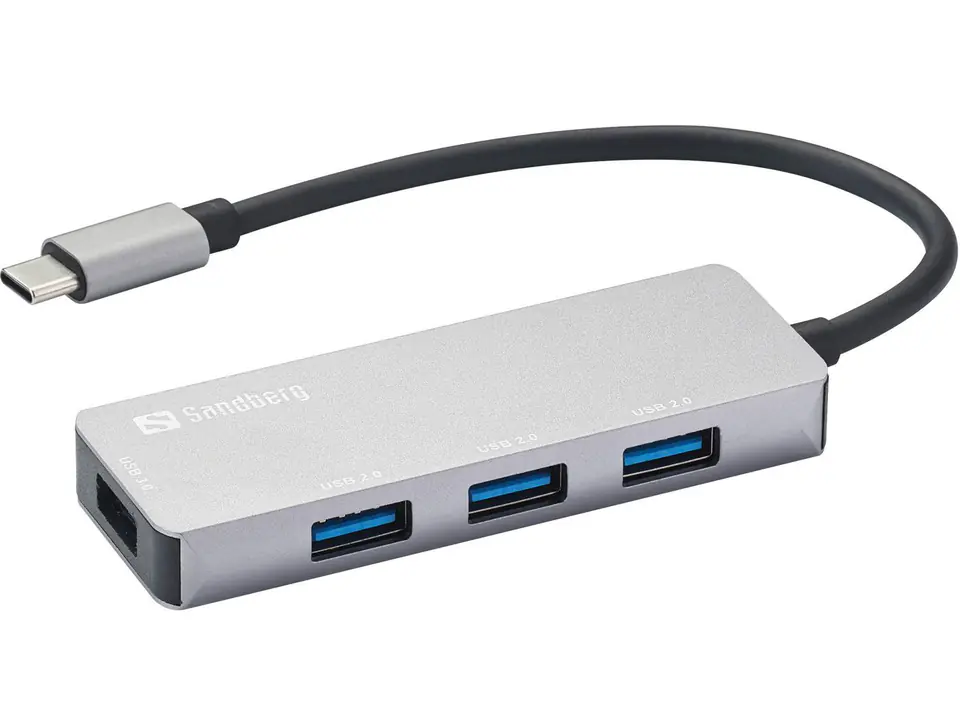 ⁨Sandberg USB-C Hub 1xUSB3.0+3x2.0 SAVER⁩ w sklepie Wasserman.eu