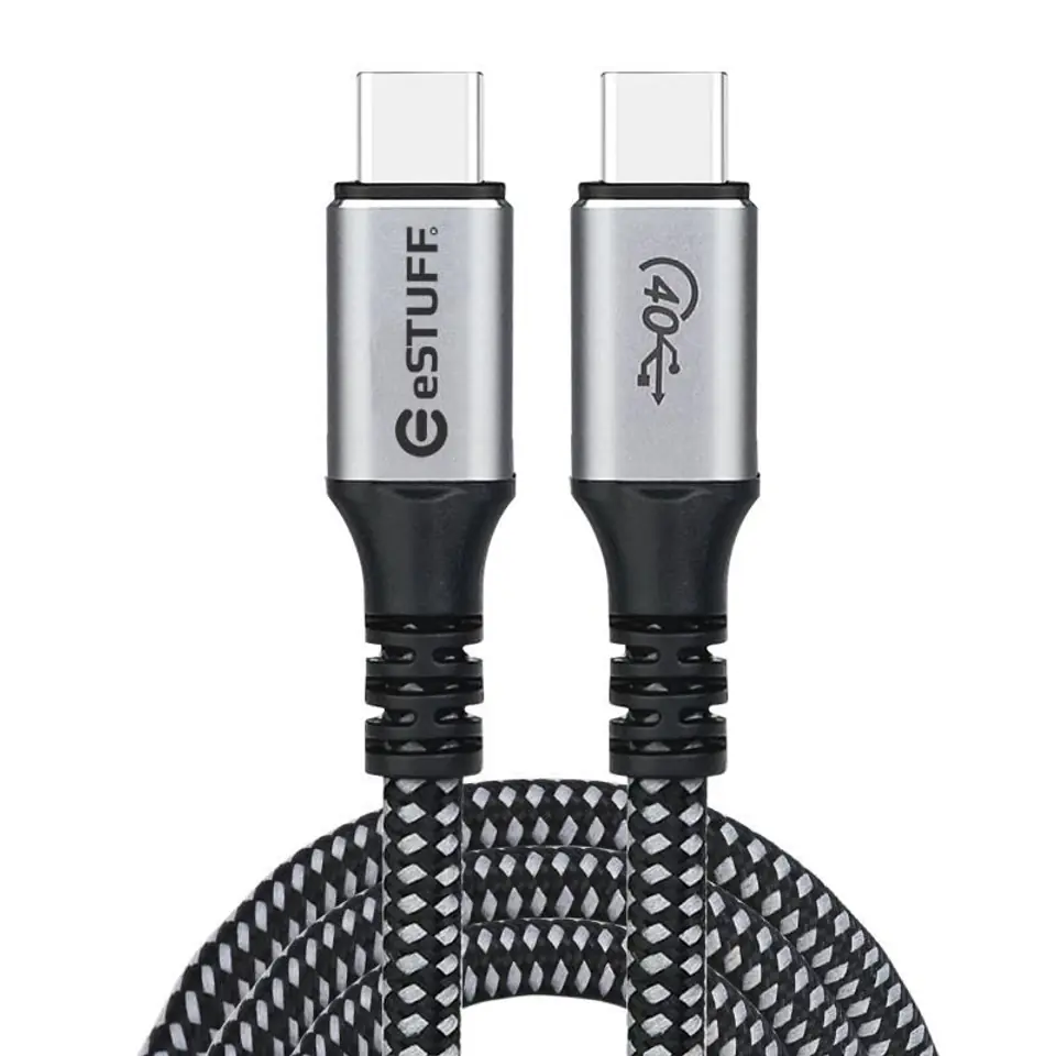 ⁨eSTUFF USB4 C - C Cable 40Gbps 1.2m⁩ w sklepie Wasserman.eu