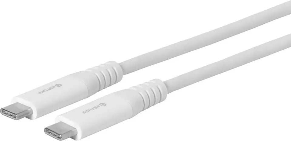 ⁨eSTUFF USB-C - C Cable 3m White⁩ w sklepie Wasserman.eu