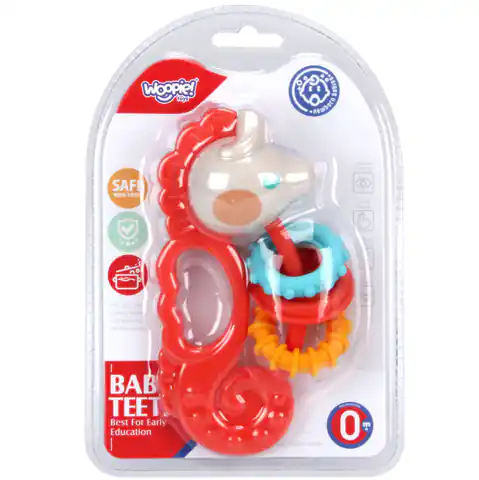 ⁨WOOPIE BABY Zabawka Sensoryczna 2w1 Grzechotka Gryzak⁩ w sklepie Wasserman.eu