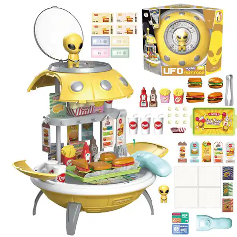 ⁨WOOPIE Sklep Fast Food 3w1 Plecak Projektor UFO 60 el.⁩ w sklepie Wasserman.eu