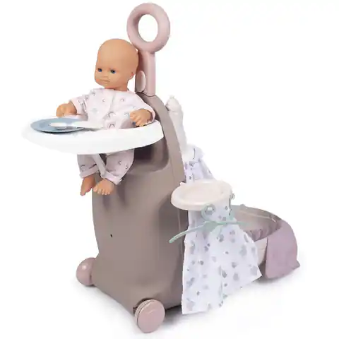 ⁨SMOBY Baby Nurse Wielofunkcyjna Walizka z łóżeczkiem dla lalki⁩ w sklepie Wasserman.eu
