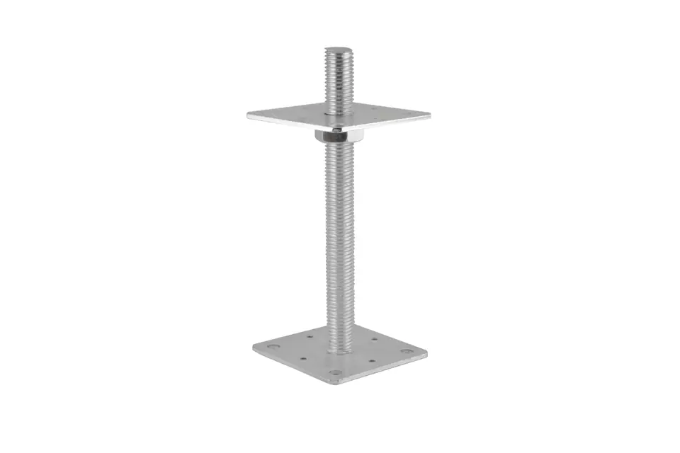 ⁨ADJUSTABLE BASE, ROD M24*250MM, 80*80MM⁩ at Wasserman.eu