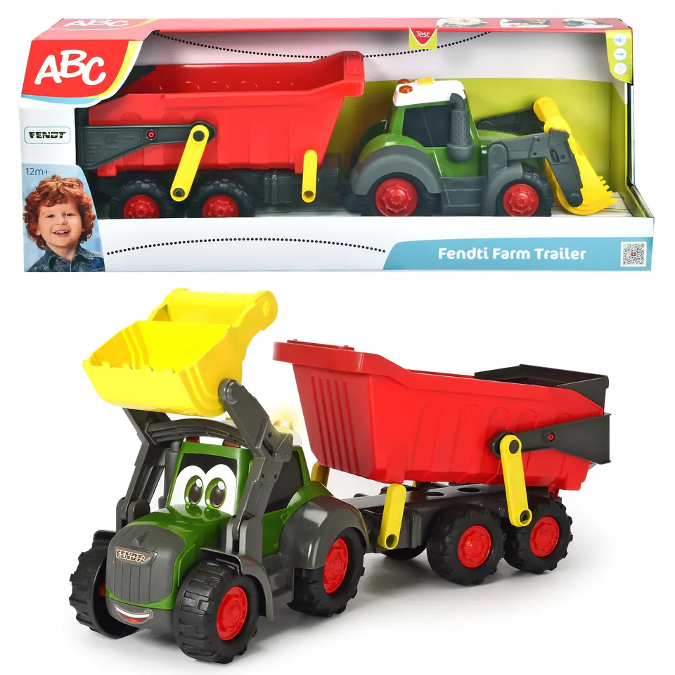 ⁨Traktor z przyczepą 65cm Happy Fendt ABC Dickie⁩ w sklepie Wasserman.eu