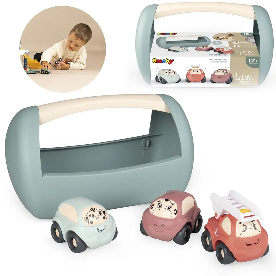 ⁨SMOBY Little Skrzyneczka z samochodzikami Vroom Planet⁩ w sklepie Wasserman.eu