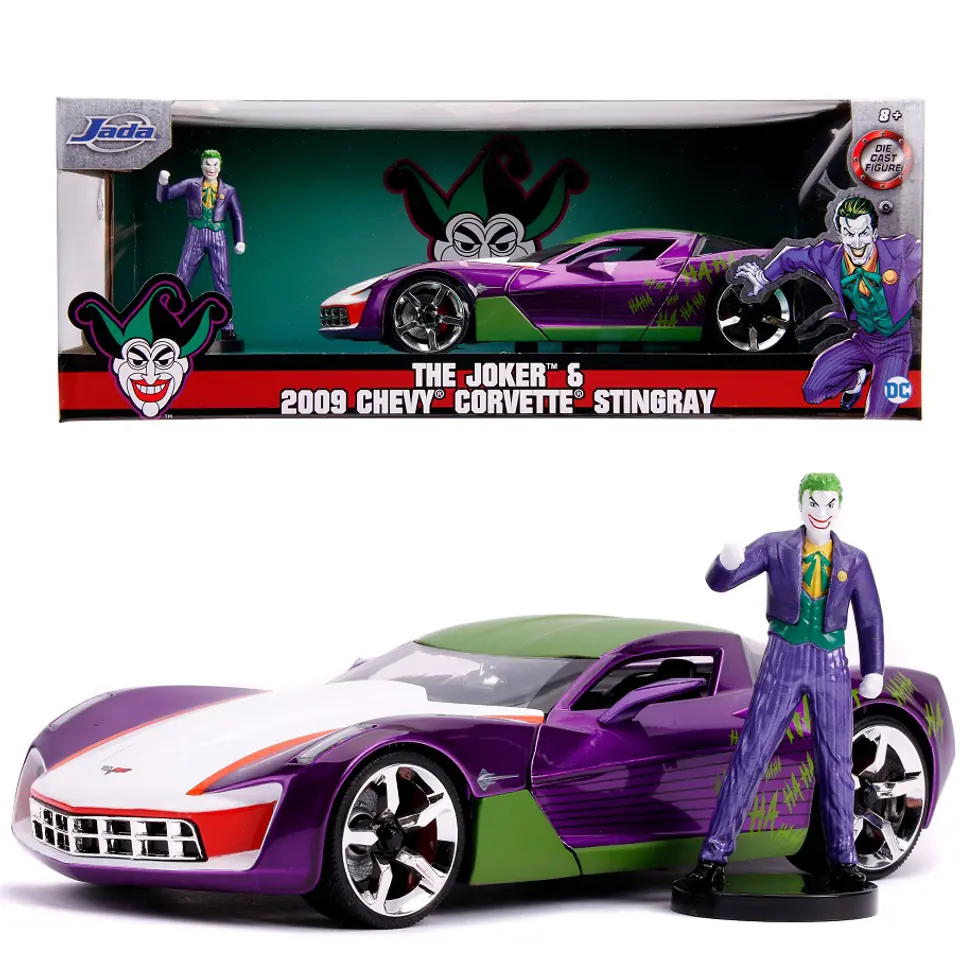 ⁨JADA Joker Samochód Chevy Corvette Stingray Figurka 1:24⁩ w sklepie Wasserman.eu