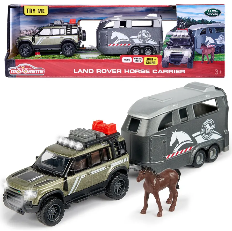 ⁨MAJORETTE Grand Land Rover Zestaw Dżokeja 25cm⁩ w sklepie Wasserman.eu