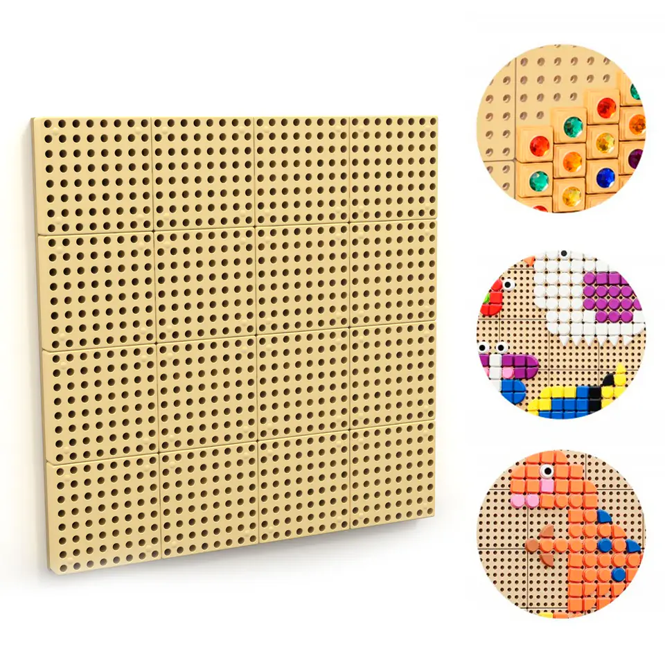 ⁨MASTERKIDZ Panel Ścienny Tablica Naukowa Kreatywna STEM + Panel Monatażowy 80 x 80 (cm)⁩ w sklepie Wasserman.eu