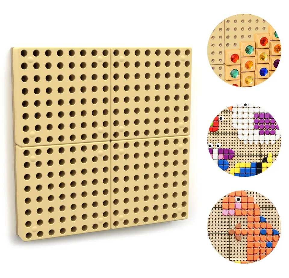 ⁨MASTERKIDZ Panel Ścienny Tablica Naukowa Kreatywna STEM + Panel Monatażowy   40 x 40 (cm)⁩ w sklepie Wasserman.eu