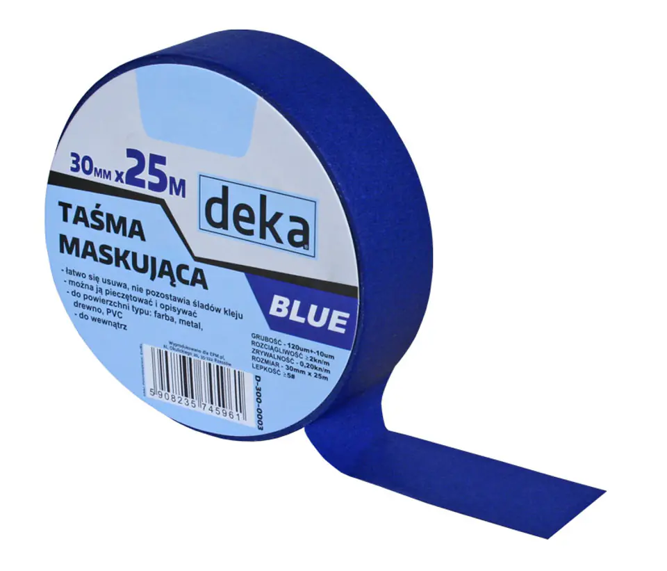 ⁨PAINTING TAPE. BLUE 30mm*25M⁩ at Wasserman.eu