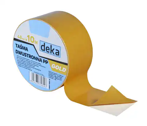 ⁨DOUBLE-SIDED TAPE PP GOLD 48MM*10M⁩ at Wasserman.eu