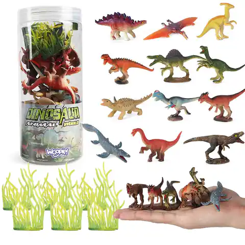 ⁨WOOPIE Zestaw Figurki Dinozaury 18 szt. - wersja 1⁩ w sklepie Wasserman.eu