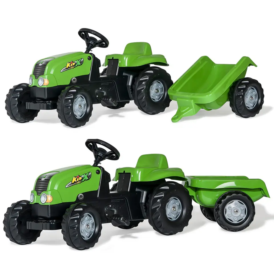 ⁨Rolly Toys 012169 Traktor Rolly Kid z przyczepą Zielony⁩ at Wasserman.eu