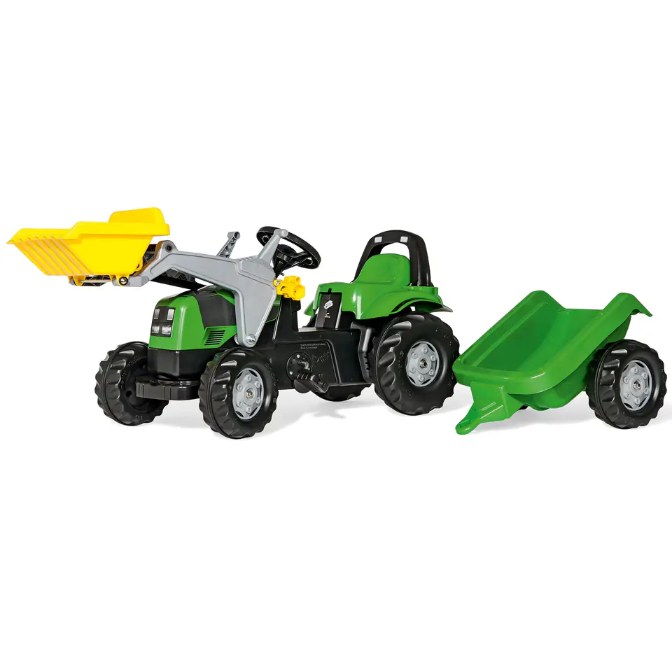 ⁨Rolly Toys 023196 Traktor Rolly Kid Deutz Fahir 5115G TB z łyżka i przyczepą⁩ at Wasserman.eu
