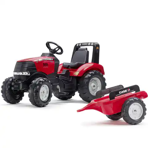 ⁨FALK Traktor na Pedały Case Czerwony Duży z Przyczepką od 3 lat⁩ w sklepie Wasserman.eu